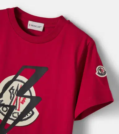 Moncler Enfant Logo cotton jersey T-shirt | Thumbnail 2 Moncler Enfant Logo cotton jersey T-shirt | Thumbnail 2