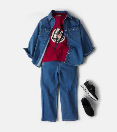 Moncler Enfant Logo cotton jersey T-shirt | Thumbnail 4 Moncler Enfant Logo cotton jersey T-shirt | Thumbnail 4