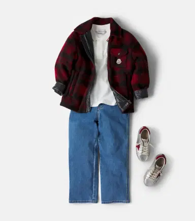 Moncler Enfant Checked jacket | Thumbnail 4 Moncler Enfant Checked jacket | Thumbnail 4