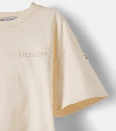 Moncler Enfant Logo embroidered cotton T-shirt | Thumbnail 3 Moncler Enfant Logo embroidered cotton T-shirt | Thumbnail 3