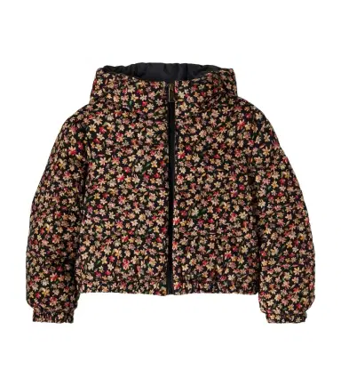 Moncler Enfant Nirea floral cotton corduroy down jacket | Thumbnail 1 Moncler Enfant Nirea floral cotton corduroy down jacket | Thumbnail 1