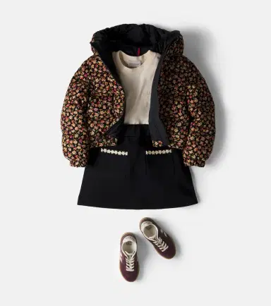 Moncler Enfant Embroidered cotton skirt | Thumbnail 4 Moncler Enfant Embroidered cotton skirt | Thumbnail 4