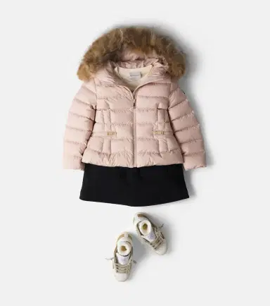 Moncler Enfant Boedette shearling-trimmed hooded down jacket | Thumbnail 4 Moncler Enfant Boedette shearling-trimmed hooded down jacket | Thumbnail 4