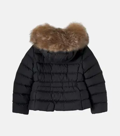 Moncler Enfant Boedette shearling-trimmed hooded down jacket | Thumbnail 3 Moncler Enfant Boedette shearling-trimmed hooded down jacket | Thumbnail 3
