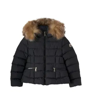 Moncler Enfant Boedette shearling-trimmed hooded down jacket | Thumbnail 1 Moncler Enfant Boedette shearling-trimmed hooded down jacket | Thumbnail 1