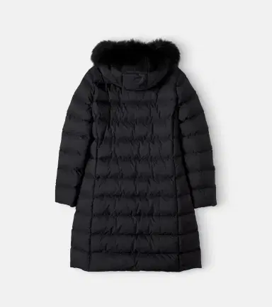 Moncler Enfant Abelle shearling-trimmed down coat | Thumbnail 2 Moncler Enfant Abelle shearling-trimmed down coat | Thumbnail 2
