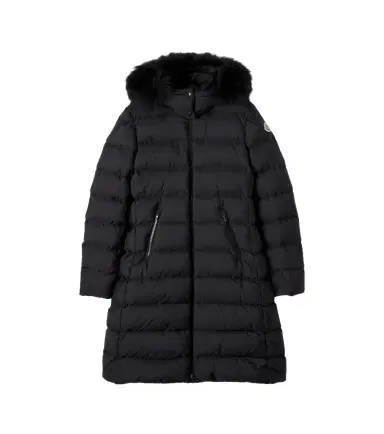 Moncler Enfant Abelle shearling-trimmed down coat | Thumbnail 1 Moncler Enfant Abelle shearling-trimmed down coat | Thumbnail 1