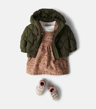Moncler Enfant Ava hooded quilted down jacket | Thumbnail 4 Moncler Enfant Ava hooded quilted down jacket | Thumbnail 4