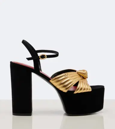 Valentino Garavani Crasher metallic leather platform sandals | Thumbnail 4 Valentino Garavani Crasher metallic leather platform sandals | Thumbnail 4