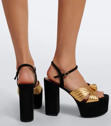 Valentino Garavani Crasher metallic leather platform sandals | Thumbnail 6 Valentino Garavani Crasher metallic leather platform sandals | Thumbnail 6