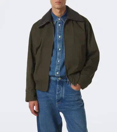 Bottega Veneta Intrecciato cotton twill blouson jacket | Thumbnail 3 Bottega Veneta Intrecciato cotton twill blouson jacket | Thumbnail 3