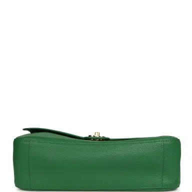 Chanel Chanel Maxi "Souplissimo" Small Flap Bag Green Grained Calfskin Gold Hardware | Thumbnail 6 Chanel Chanel Maxi "Souplissimo" Small Flap Bag Green Grained Calfskin Gold Hardware | Thumbnail 6