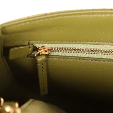 Chanel Chanel Maxi "Souplissimo" Small Flap Bag Khaki Suede Gold Hardware | Thumbnail 11 Chanel Chanel Maxi "Souplissimo" Small Flap Bag Khaki Suede Gold Hardware | Thumbnail 11