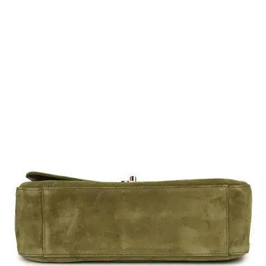 Chanel Chanel Maxi "Souplissimo" Small Flap Bag Khaki Suede Gold Hardware | Thumbnail 6 Chanel Chanel Maxi "Souplissimo" Small Flap Bag Khaki Suede Gold Hardware | Thumbnail 6
