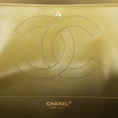 Chanel Chanel Maxi "Souplissimo" Small Flap Bag Khaki Suede Gold Hardware | Thumbnail 10 Chanel Chanel Maxi "Souplissimo" Small Flap Bag Khaki Suede Gold Hardware | Thumbnail 10