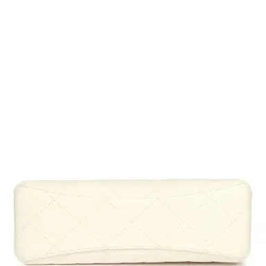 Chanel Chanel Pearl Top Handle Small Shopping Bag White Shiny Lambskin Brushed Gold Hardware | Thumbnail 7 Chanel Chanel Pearl Top Handle Small Shopping Bag White Shiny Lambskin Brushed Gold Hardware | Thumbnail 7