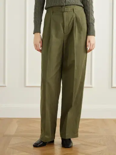 Polo Ralph Lauren Belted Cotton And Linen-blend Canvas Wide-leg Pants | Thumbnail 3 Polo Ralph Lauren Belted Cotton And Linen-blend Canvas Wide-leg Pants | Thumbnail 3
