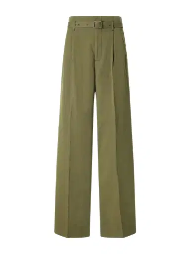 Polo Ralph Lauren Belted Cotton And Linen-blend Canvas Wide-leg Pants | Thumbnail 1 Polo Ralph Lauren Belted Cotton And Linen-blend Canvas Wide-leg Pants | Thumbnail 1