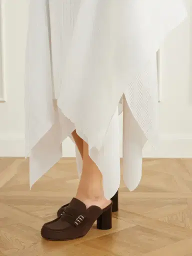 JW Anderson Asymmetric Plissè-crepe Midi Skirt | Thumbnail 5 JW Anderson Asymmetric Plissè-crepe Midi Skirt | Thumbnail 5