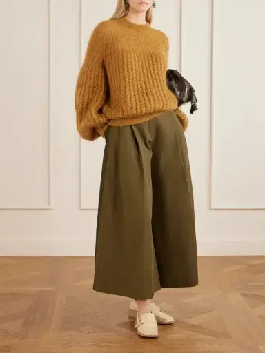 Zimmermann Valiant Pleated Cotton-twill Wide-leg Pants | Thumbnail 2 Zimmermann Valiant Pleated Cotton-twill Wide-leg Pants | Thumbnail 2