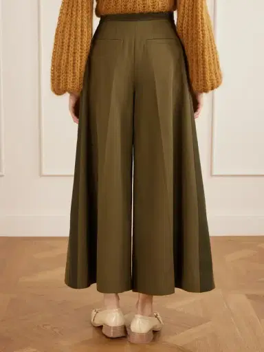 Zimmermann Valiant Pleated Cotton-twill Wide-leg Pants | Thumbnail 4 Zimmermann Valiant Pleated Cotton-twill Wide-leg Pants | Thumbnail 4