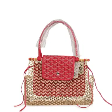 goyard Goyard Goyardine Canvas Fuchsia Aligre Bag Raffia Net Palladium Hardware | Thumbnail 1 goyard Goyard Goyardine Canvas Fuchsia Aligre Bag Raffia Net Palladium Hardware | Thumbnail 1