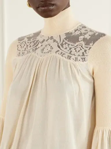 Zimmermann Valiant Lace-trimmed Lyocell-blend Blouse | Thumbnail 5 Zimmermann Valiant Lace-trimmed Lyocell-blend Blouse | Thumbnail 5