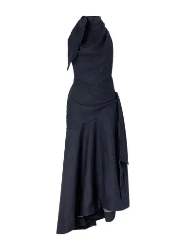 Zimmermann Valiant Draped Denim Maxi Dress | Thumbnail 1 Zimmermann Valiant Draped Denim Maxi Dress | Thumbnail 1