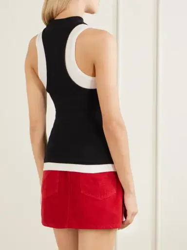 Versace Logo-embroidered Cotton-blend Jersey Tank | Thumbnail 4 Versace Logo-embroidered Cotton-blend Jersey Tank | Thumbnail 4