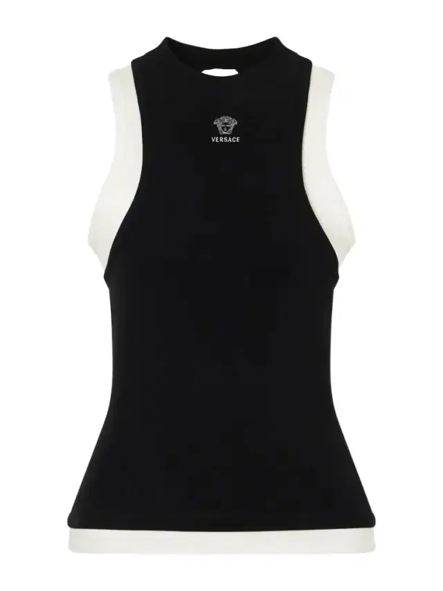 Logo-embroidered Cotton-blend Jersey Tank Logo-embroidered Cotton-blend Jersey Tank