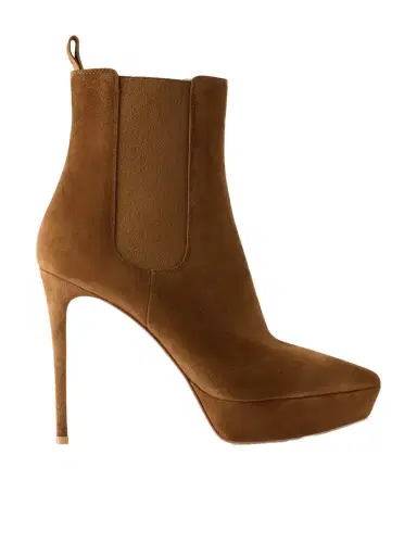 Gianvito Rossi Kim 85 Suede Ankle Boots | Thumbnail 1 Gianvito Rossi Kim 85 Suede Ankle Boots | Thumbnail 1