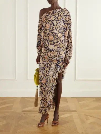 Zimmermann Valiant One-shoulder Gathered Printed Crepe Maxi Dress | Thumbnail 2 Zimmermann Valiant One-shoulder Gathered Printed Crepe Maxi Dress | Thumbnail 2