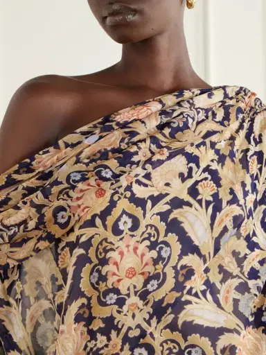 Zimmermann Valiant One-shoulder Gathered Printed Crepe Maxi Dress | Thumbnail 4 Zimmermann Valiant One-shoulder Gathered Printed Crepe Maxi Dress | Thumbnail 4