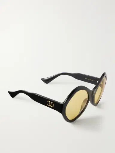 Valentino Eyewear Vlogo-embellished Round-frame Acetate Sunglasses | Thumbnail 3 Valentino Eyewear Vlogo-embellished Round-frame Acetate Sunglasses | Thumbnail 3