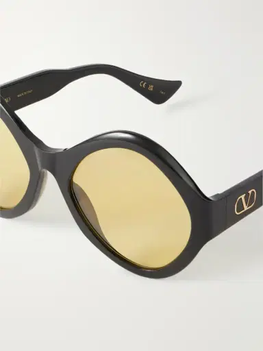 Valentino Eyewear Vlogo-embellished Round-frame Acetate Sunglasses | Thumbnail 4 Valentino Eyewear Vlogo-embellished Round-frame Acetate Sunglasses | Thumbnail 4