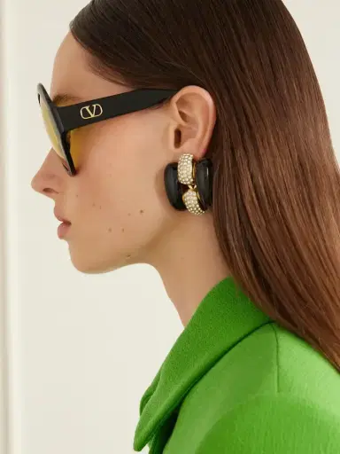 Valentino Eyewear Vlogo-embellished Round-frame Acetate Sunglasses | Thumbnail 5 Valentino Eyewear Vlogo-embellished Round-frame Acetate Sunglasses | Thumbnail 5