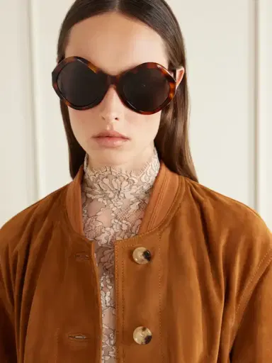Valentino Eyewear Vlogo-embellished Round-frame Acetate Sunglasses | Thumbnail 2 Valentino Eyewear Vlogo-embellished Round-frame Acetate Sunglasses | Thumbnail 2