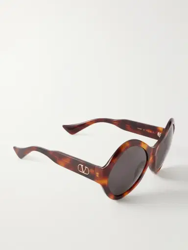Valentino Eyewear Vlogo-embellished Round-frame Acetate Sunglasses | Thumbnail 3 Valentino Eyewear Vlogo-embellished Round-frame Acetate Sunglasses | Thumbnail 3
