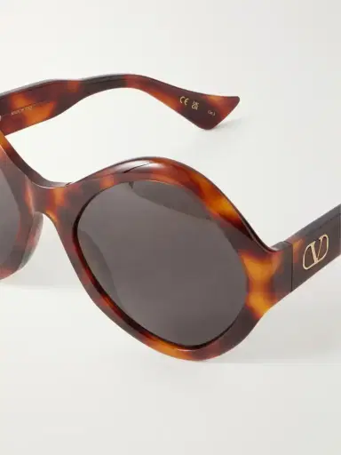 Valentino Eyewear Vlogo-embellished Round-frame Acetate Sunglasses | Thumbnail 4 Valentino Eyewear Vlogo-embellished Round-frame Acetate Sunglasses | Thumbnail 4