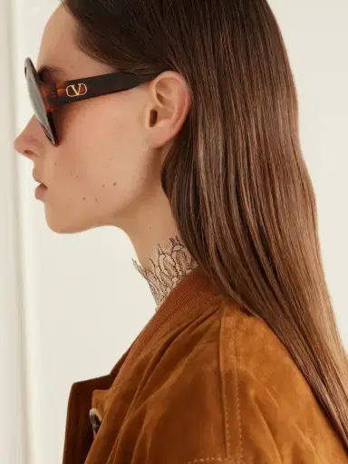 Valentino Eyewear Vlogo-embellished Round-frame Acetate Sunglasses | Thumbnail 5 Valentino Eyewear Vlogo-embellished Round-frame Acetate Sunglasses | Thumbnail 5