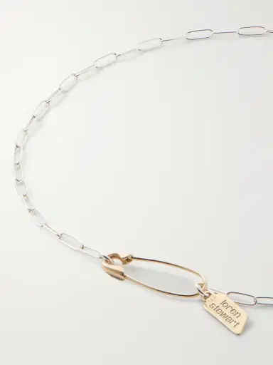 Loren Stewart Shapeshifter 14kt Yellow Gold And Sterling Silver Anklet | Thumbnail 3 Loren Stewart Shapeshifter 14kt Yellow Gold And Sterling Silver Anklet | Thumbnail 3