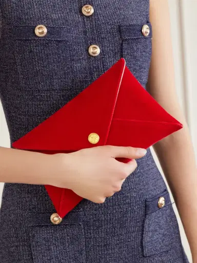 Altuzarra Envelope Velvet Clutch | Thumbnail 2 Altuzarra Envelope Velvet Clutch | Thumbnail 2