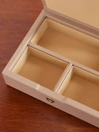 Smythson Panama Textured-leather Jewelry Box | Thumbnail 4 Smythson Panama Textured-leather Jewelry Box | Thumbnail 4