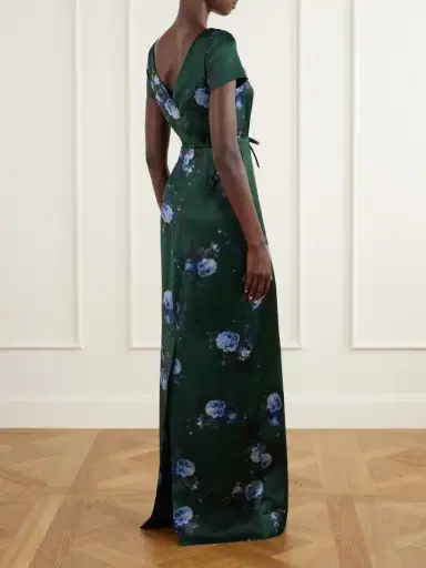 Erdem Duchess Bow-detailed Floral-printed Satin Gown | Thumbnail 3 Erdem Duchess Bow-detailed Floral-printed Satin Gown | Thumbnail 3
