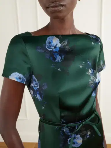 Erdem Duchess Bow-detailed Floral-printed Satin Gown | Thumbnail 4 Erdem Duchess Bow-detailed Floral-printed Satin Gown | Thumbnail 4