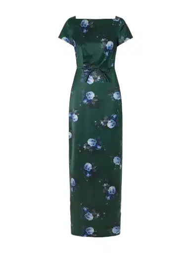 Erdem Duchess Bow-detailed Floral-printed Satin Gown | Thumbnail 1 Erdem Duchess Bow-detailed Floral-printed Satin Gown | Thumbnail 1