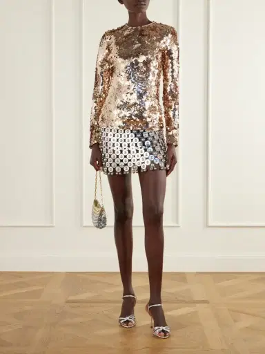Rabanne Haut Sequined Tulle Blouse | Thumbnail 2 Rabanne Haut Sequined Tulle Blouse | Thumbnail 2