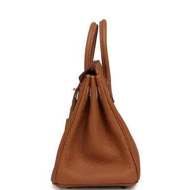HERMÈS Hermes Birkin 25 Gold Togo Gold Hardware | Thumbnail 4 HERMÈS Hermes Birkin 25 Gold Togo Gold Hardware | Thumbnail 4