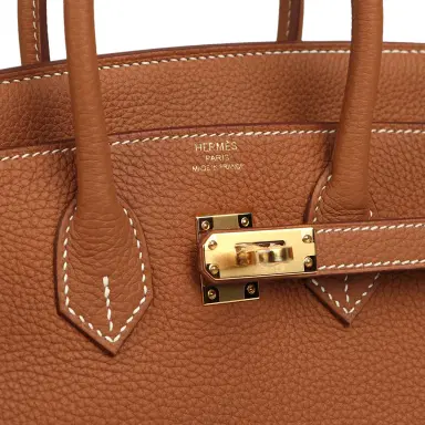 HERMÈS Hermes Birkin 25 Gold Togo Gold Hardware | Thumbnail 7 HERMÈS Hermes Birkin 25 Gold Togo Gold Hardware | Thumbnail 7