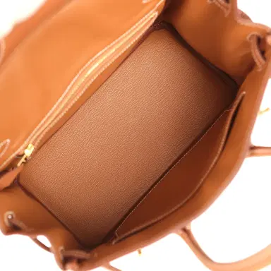 HERMÈS Hermes Birkin 25 Gold Togo Gold Hardware | Thumbnail 9 HERMÈS Hermes Birkin 25 Gold Togo Gold Hardware | Thumbnail 9